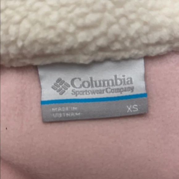 Columbia NWT Pink and White Women’s Fleece Pullover Size XS - Picture 6 of 7